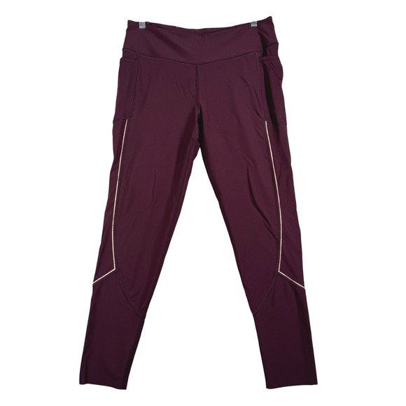 Victoria Sport Leggings Women Pockets Gym Total Knockout Tight Purple Size XL‎ - Picture 1 of 12